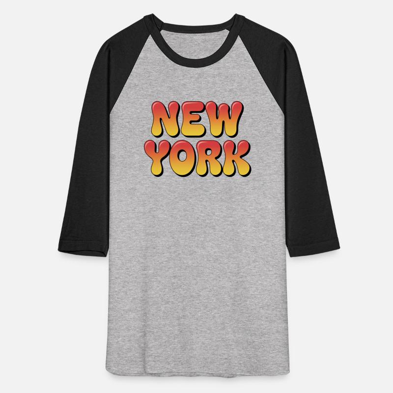 Gradient "New York" Drip Typography Design