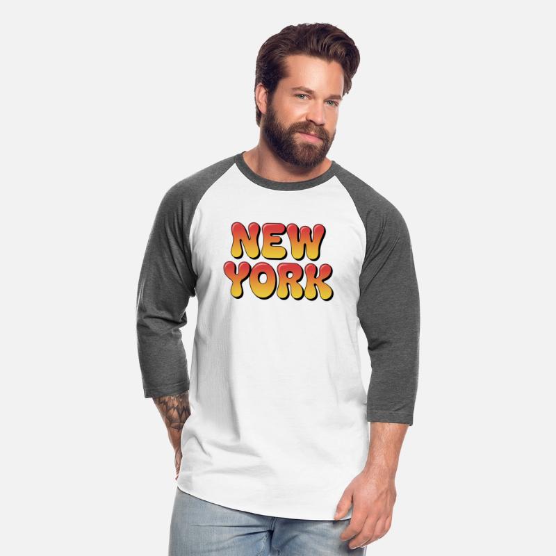 Gradient "New York" Drip Typography Design
