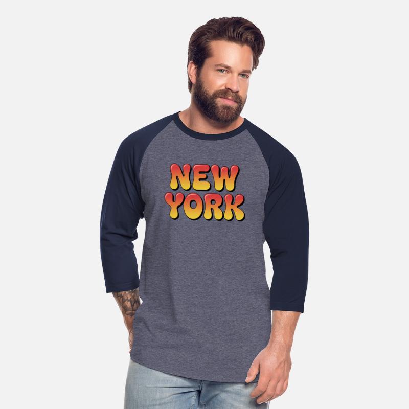 Gradient "New York" Drip Typography Design