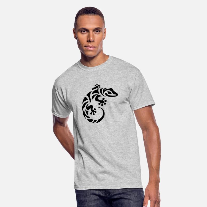 Grinning Little Gecko In Tribal Tattoo Style