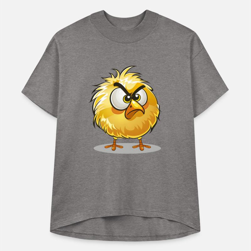 Grumpy Kawaii Adorable Cartoon Chick