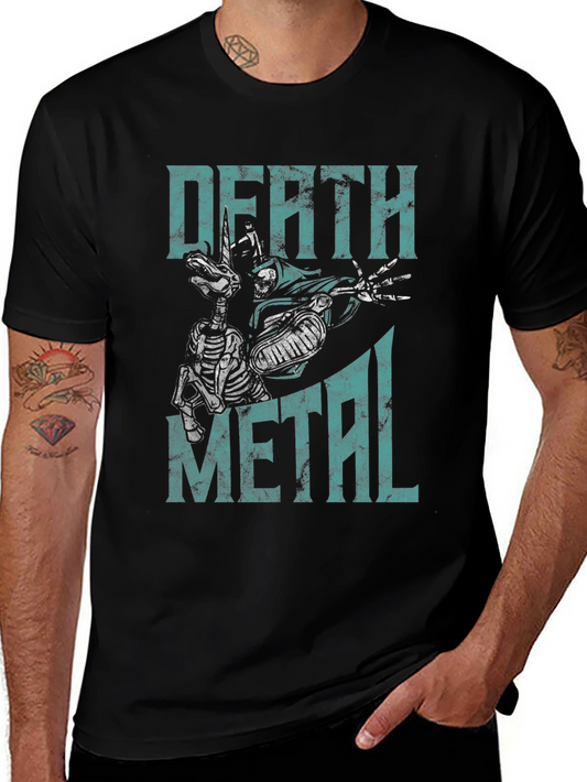 Death Metal Graphic T-Shirt - Mens Black Tee