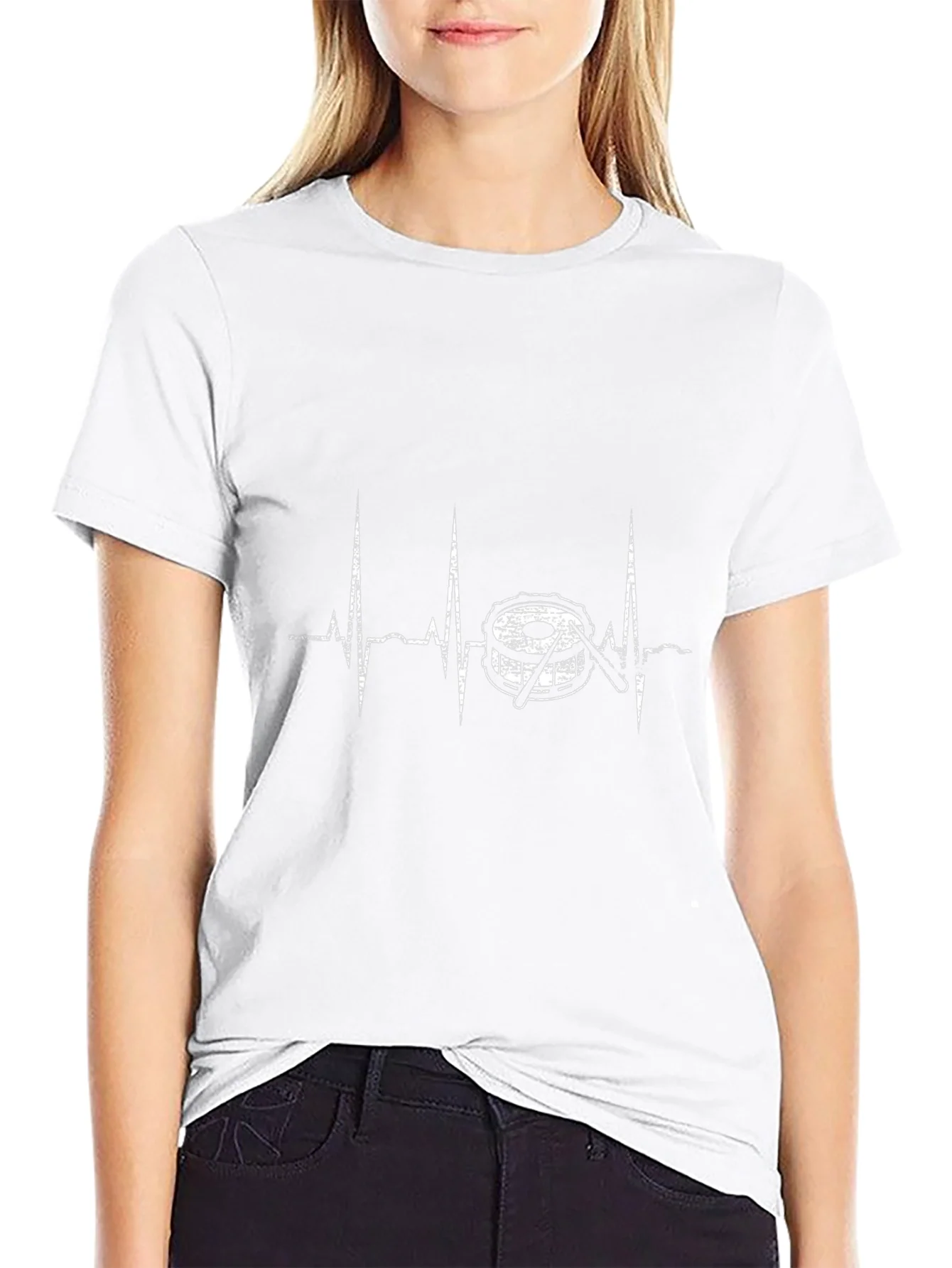 Drum Heartbeat T-Shirt - Music Lover Tee