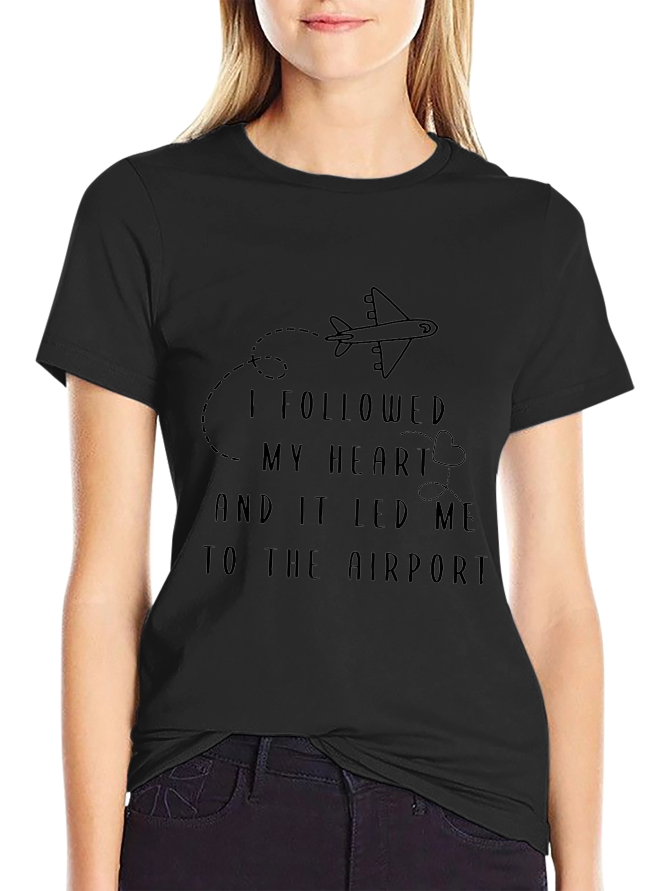 Followed My Heart Airplane Graphic Tee