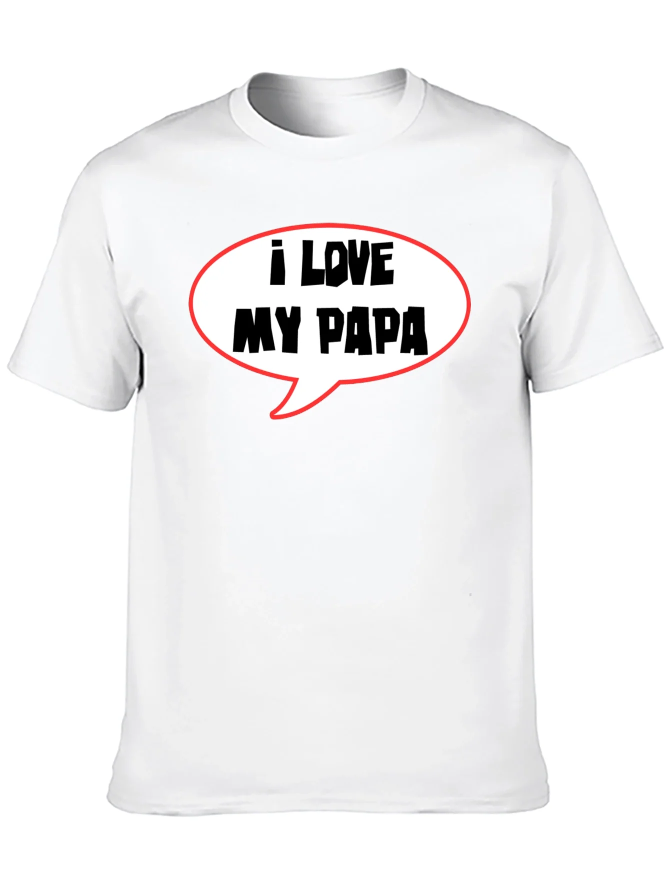 I Love My Papa T-Shirt Fathers Day Gift
