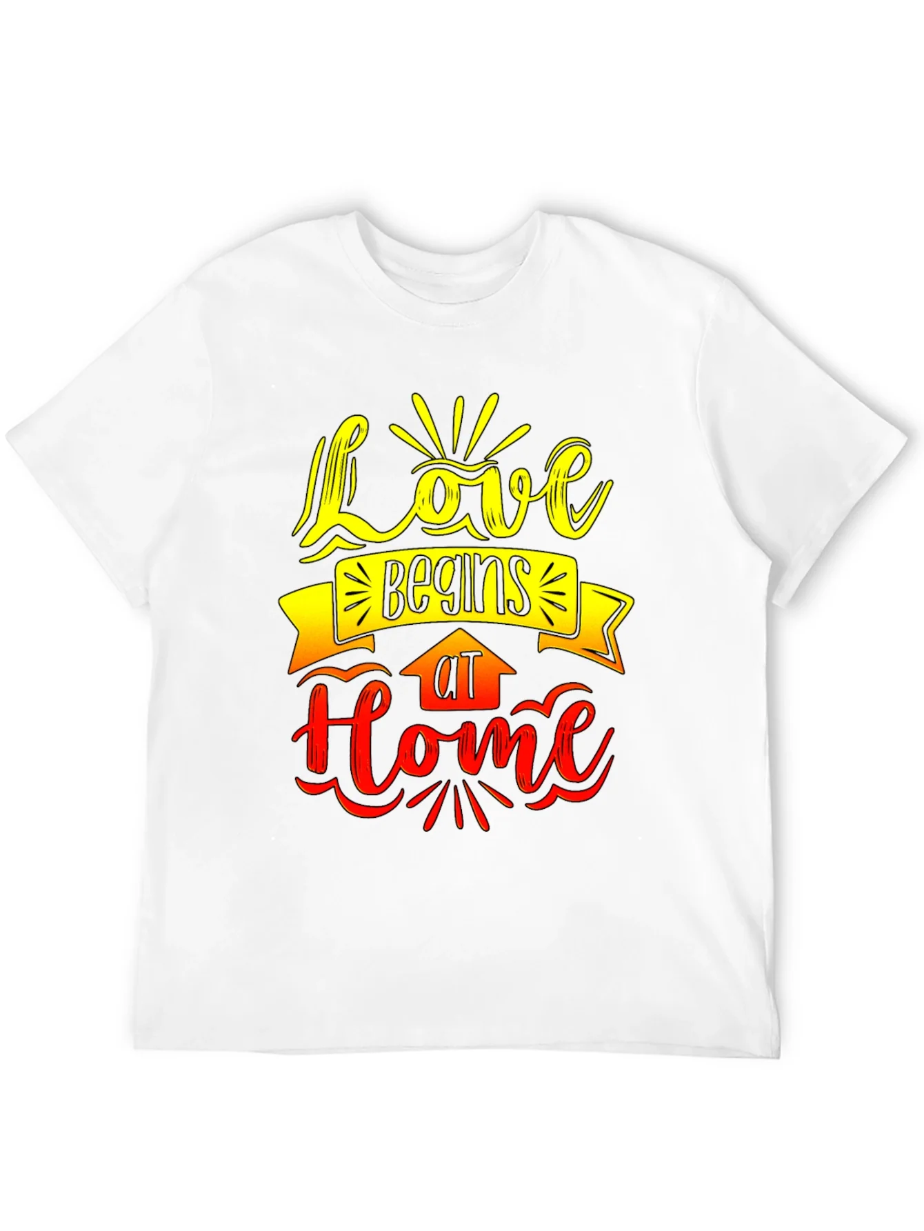 Love Begins At Home Graphic Tee