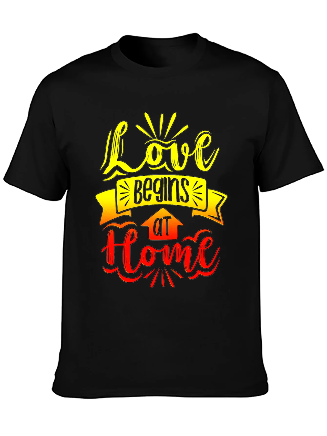 Love Begins At Home Graphic Tee