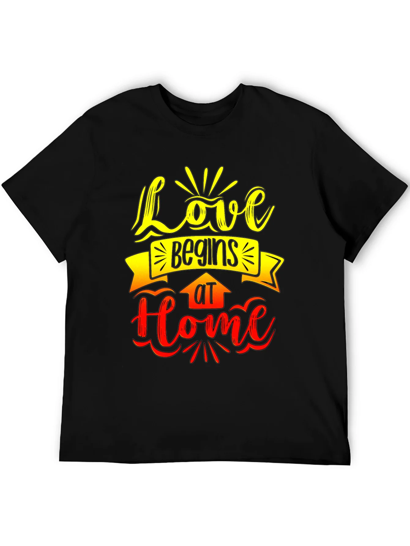 Love Begins At Home Graphic Tee
