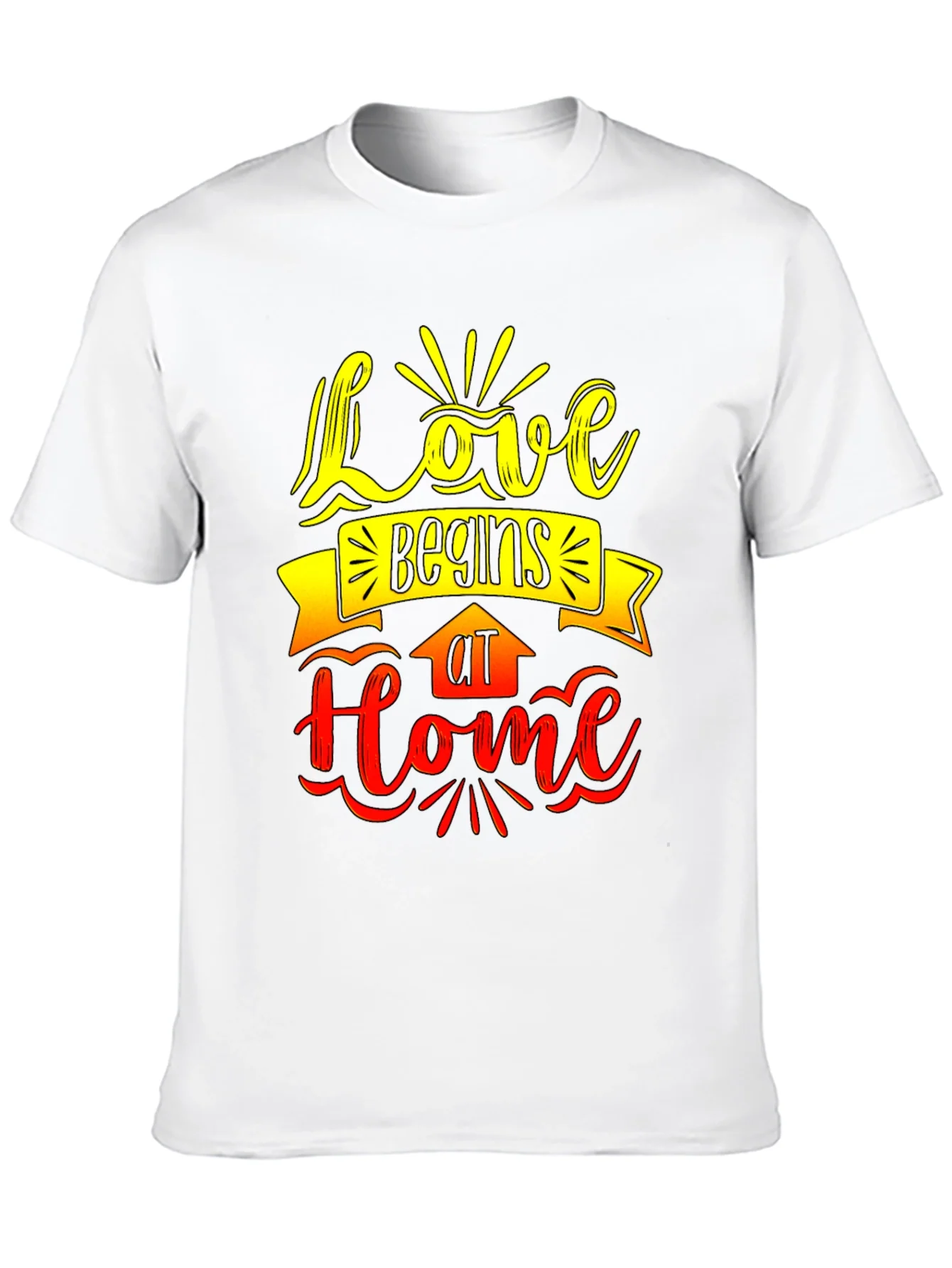 Love Begins At Home Graphic Tee