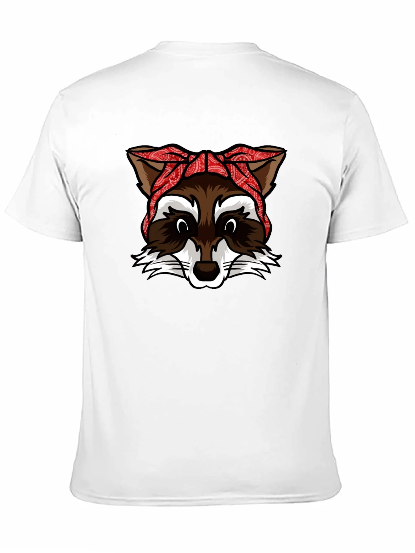 Cool Raccoon Bandana Graphic Tee
