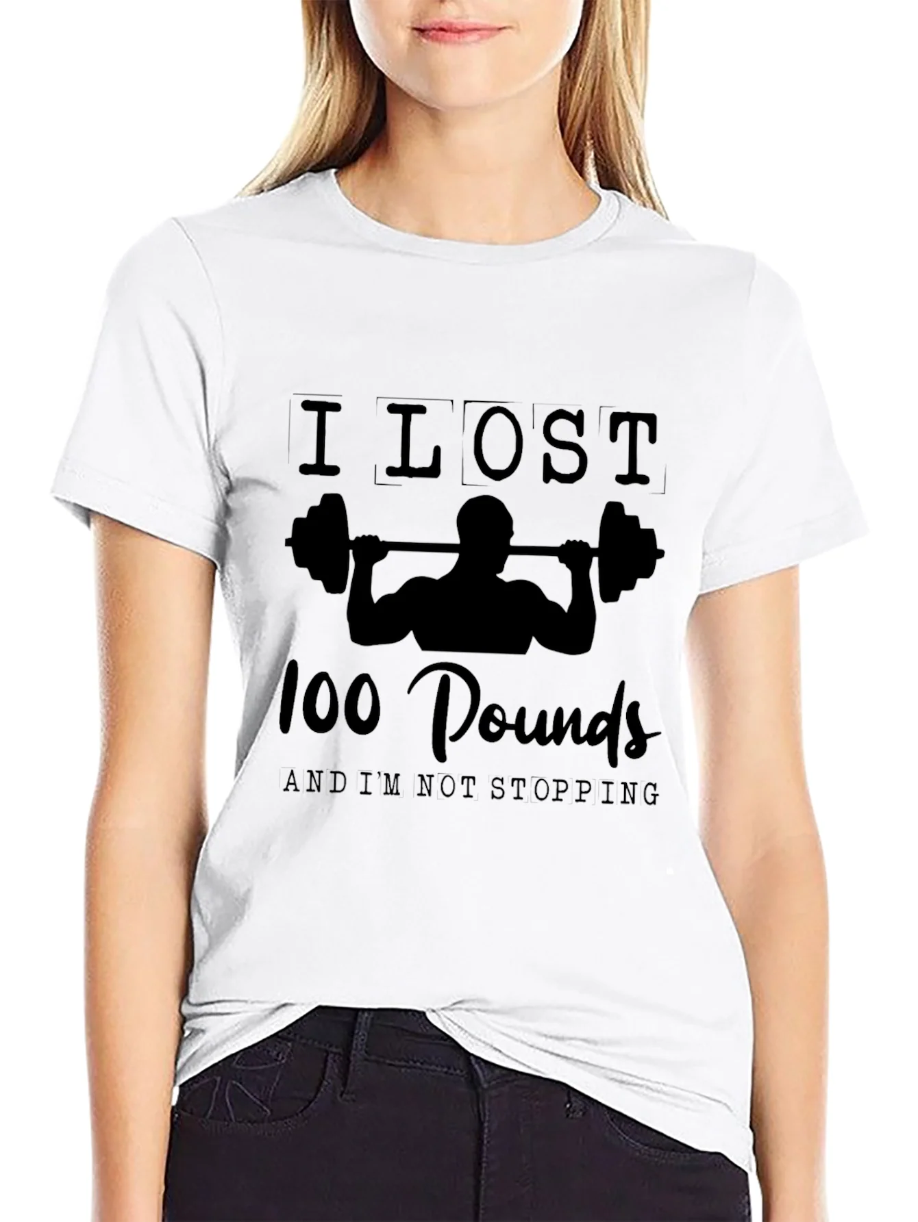 I Lost 100 Pounds Gym Workout Motivation T-Shirt
