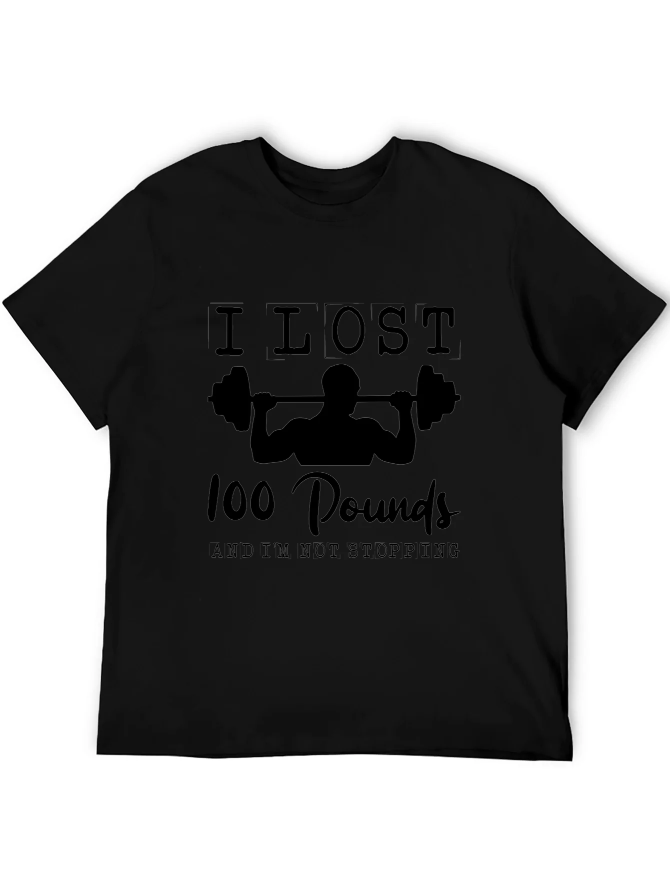 I Lost 100 Pounds Gym Workout Motivation T-Shirt