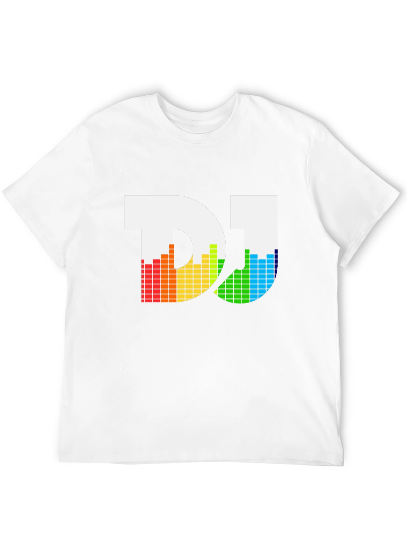 DJ Rainbow Equalizer Graphic Tee - Black