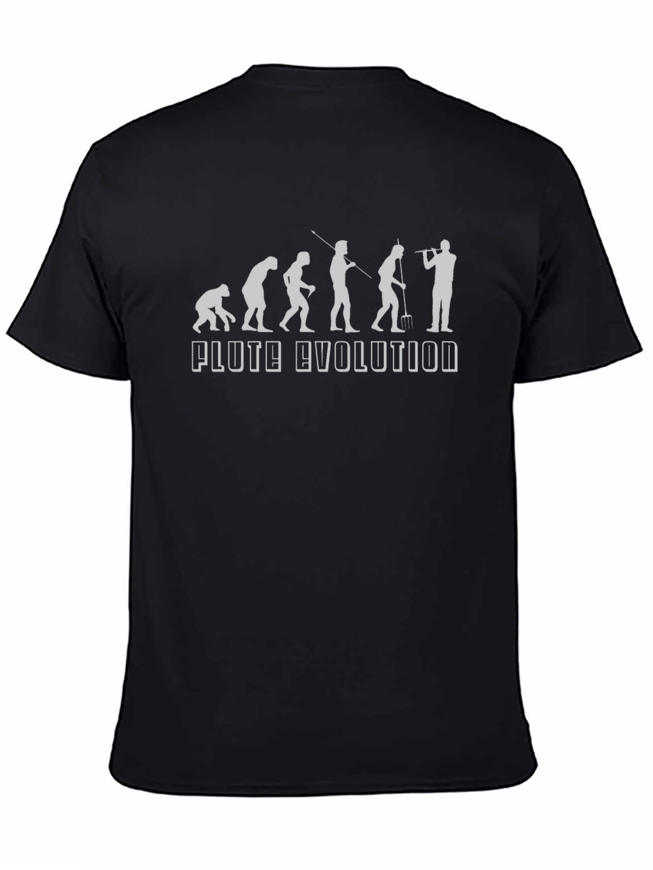 Flute Evolution Black Graphic T-Shirt