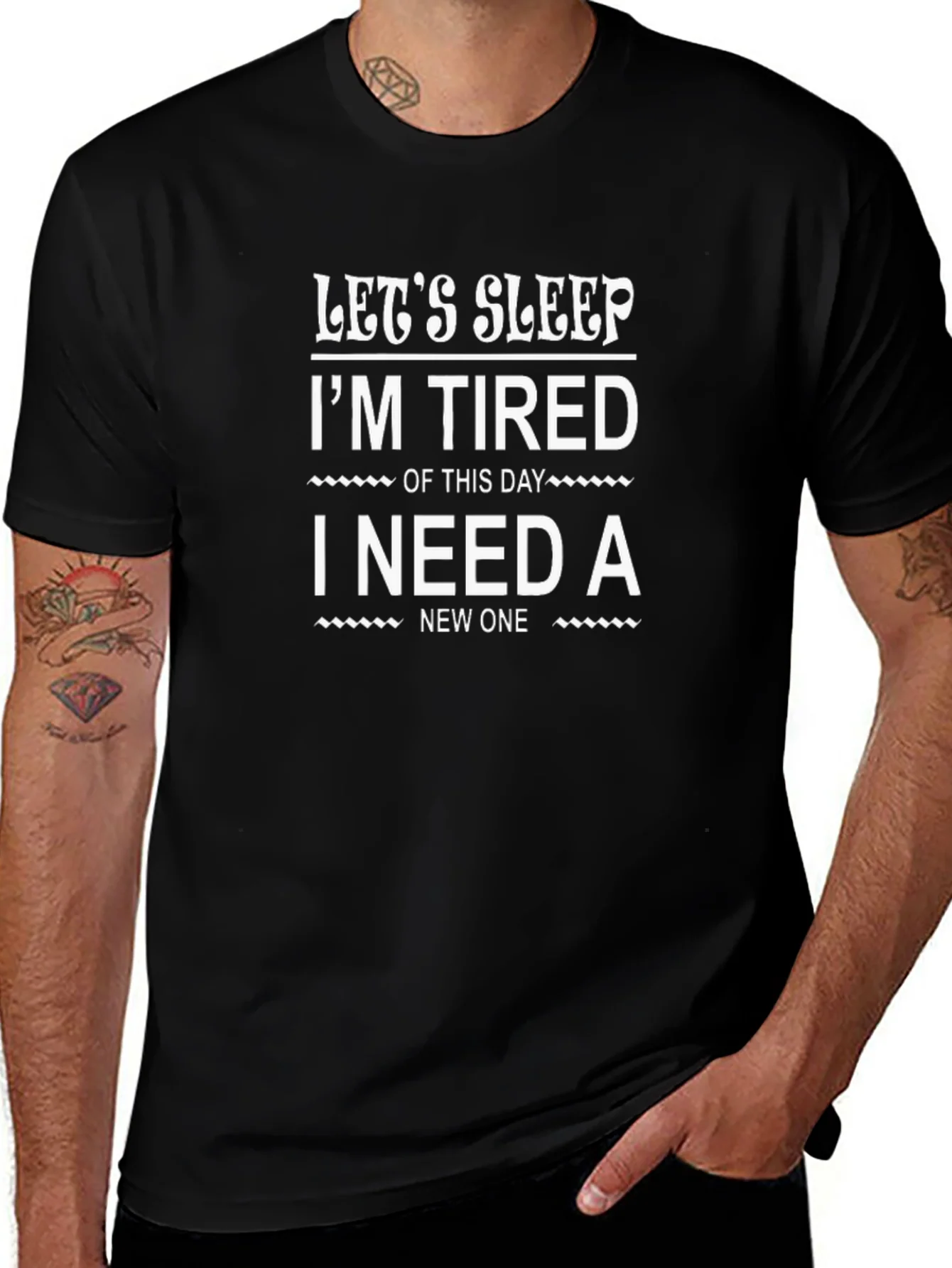 Lets Sleep Graphic Tee - Im Tired T-Shirt