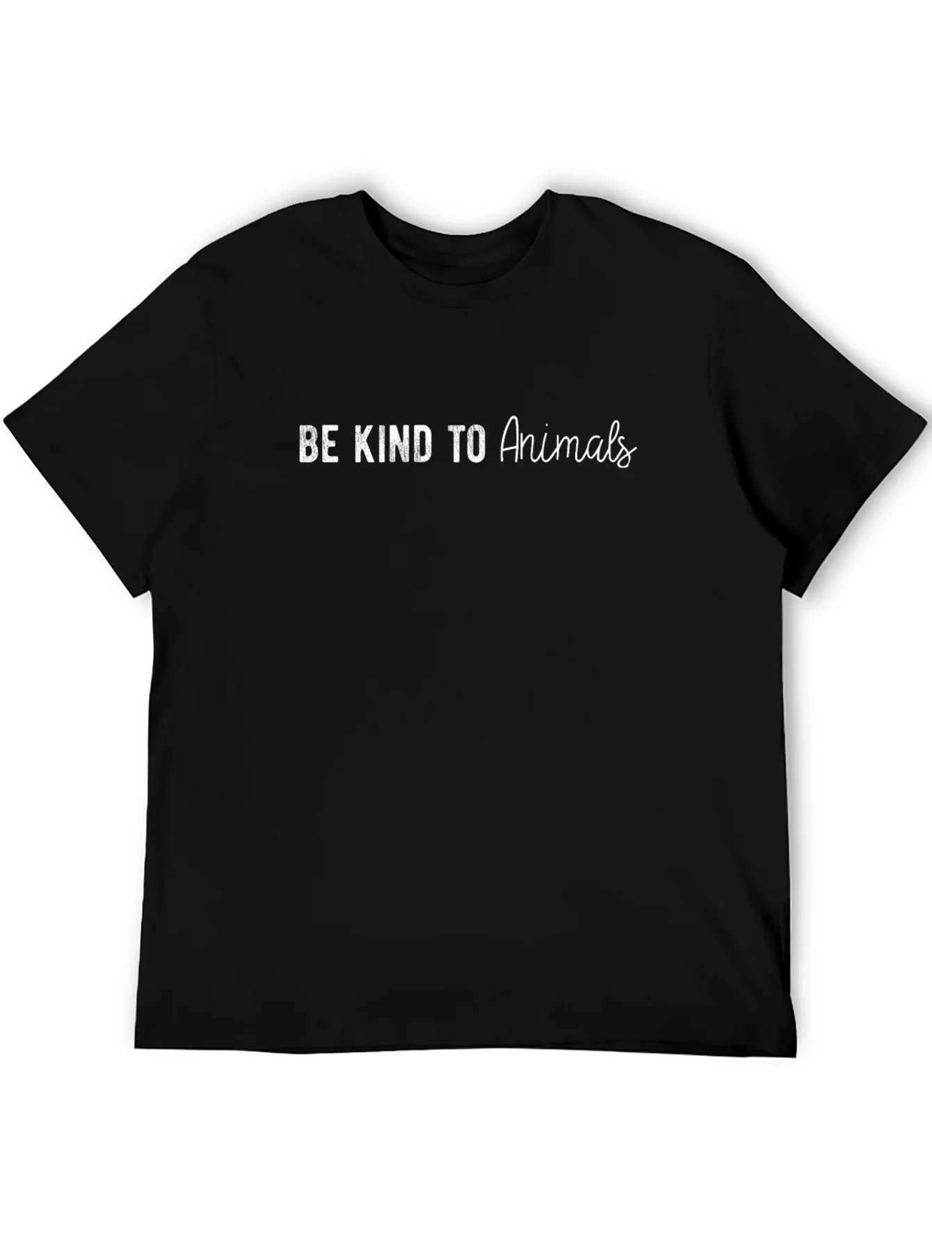 Be Kind to Animals Graphic Tee - Black