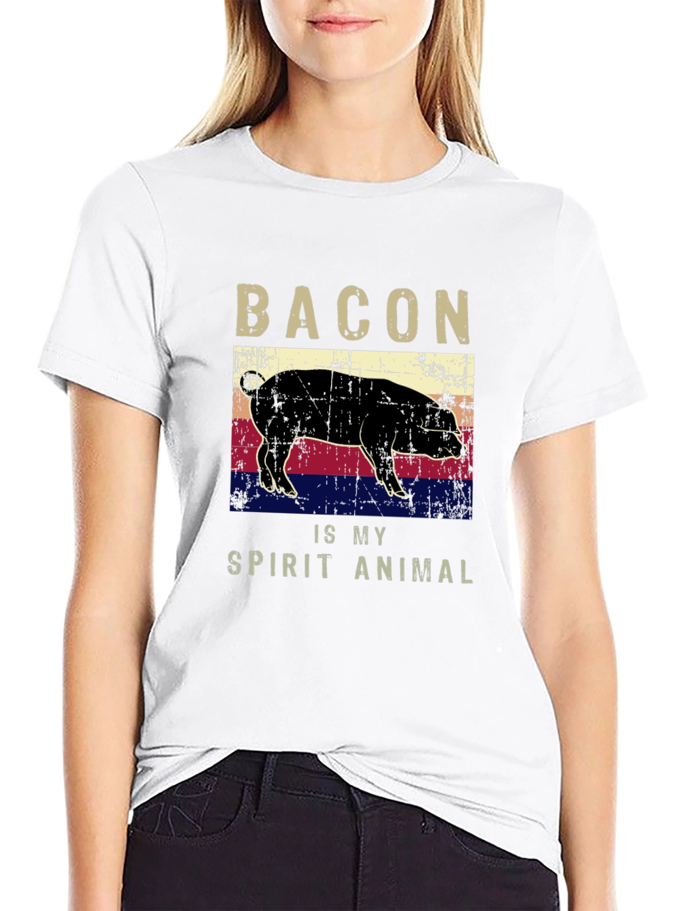 Bacon Is My Spirit Animal Graphic Tee