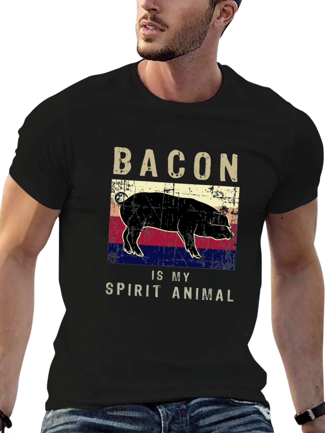 Bacon Is My Spirit Animal Graphic Tee