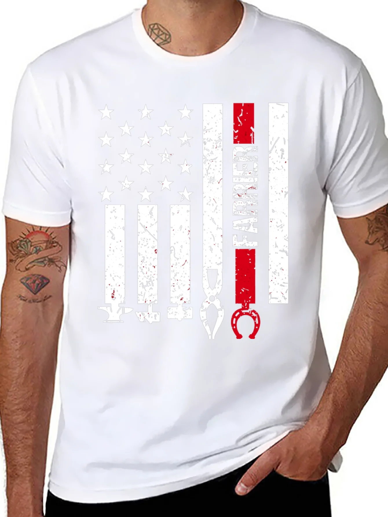 Farrier American Flag T-Shirt