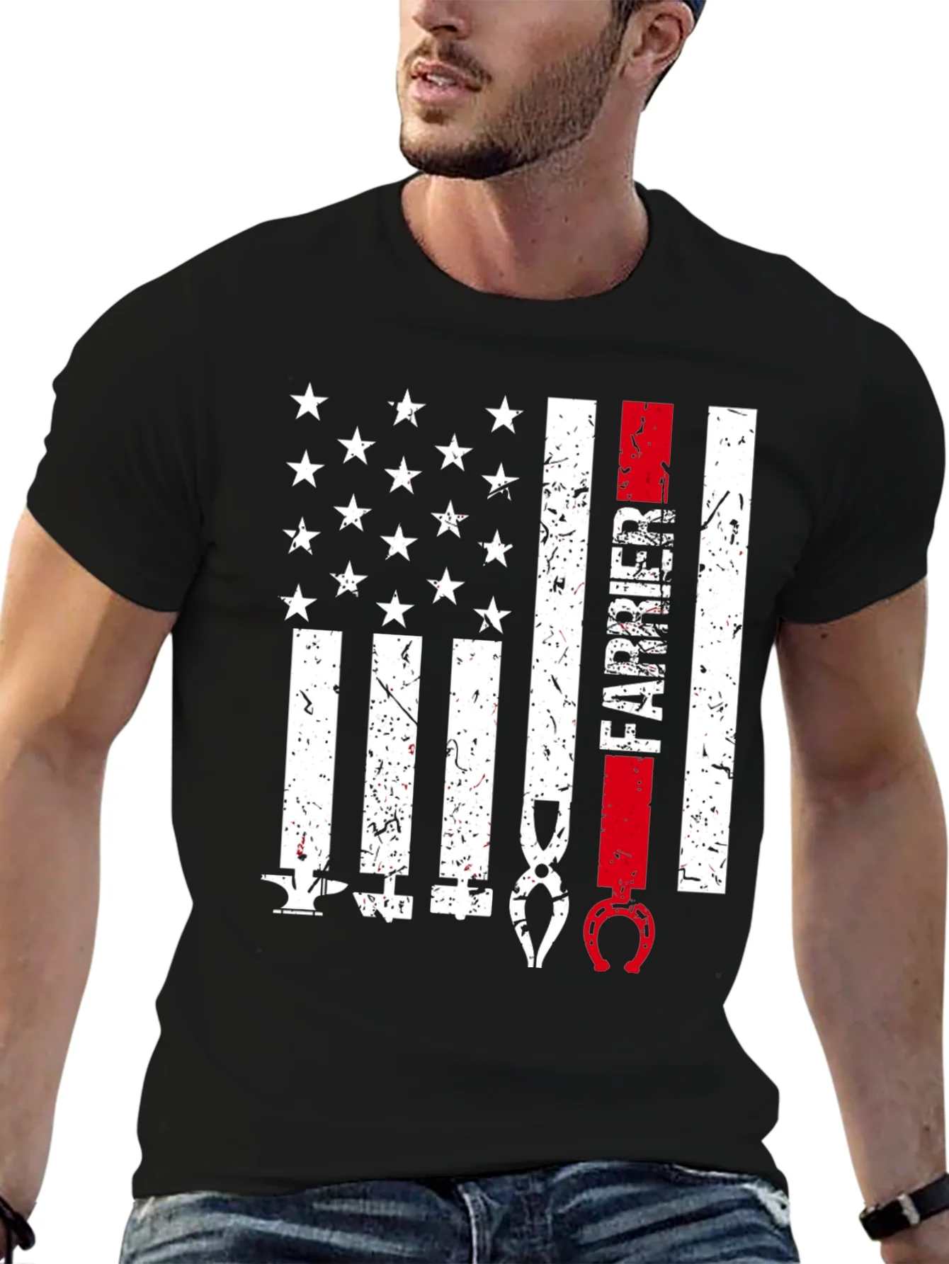 Farrier American Flag T-Shirt