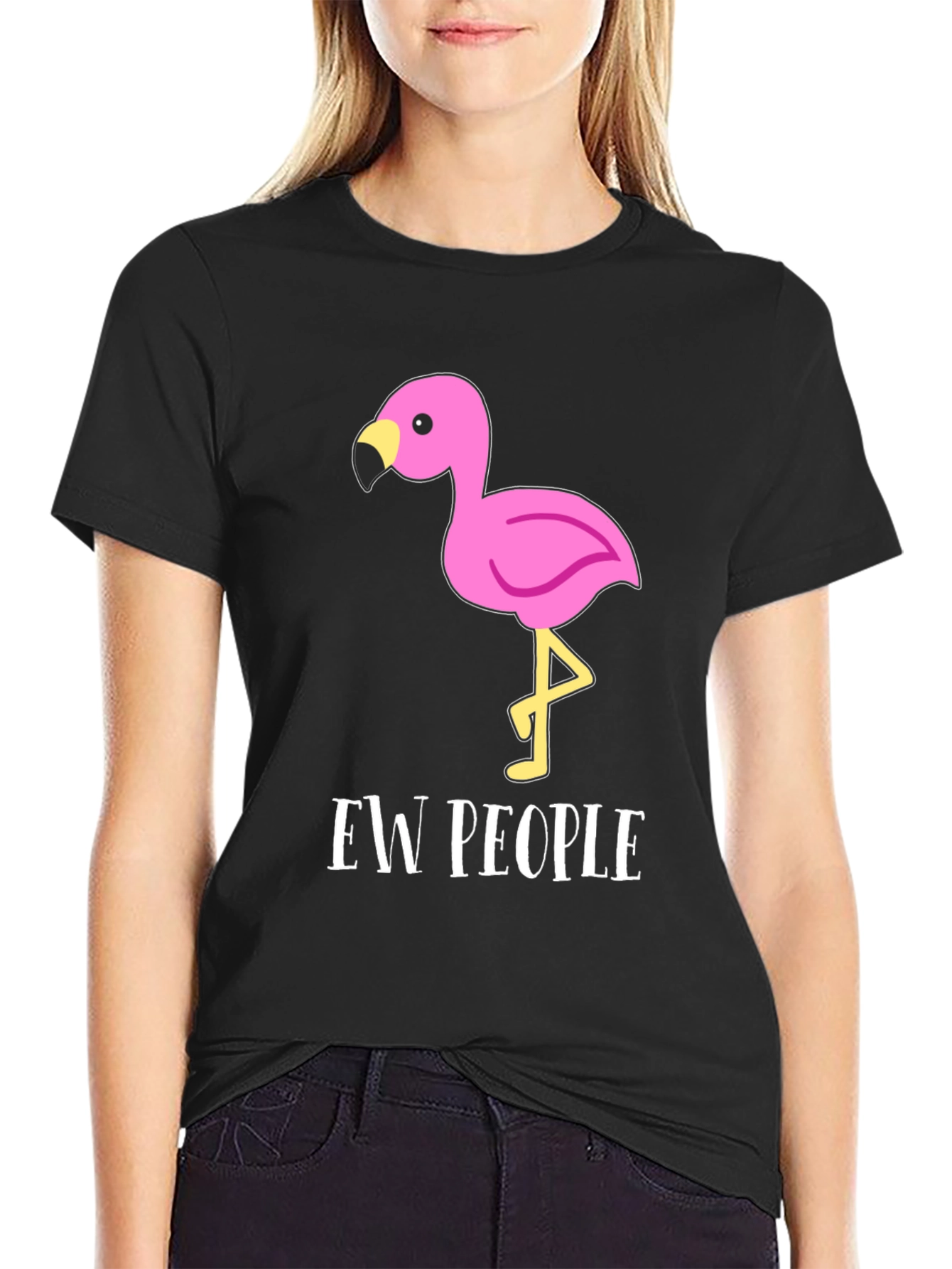 Ew People Flamingo Graphic T-Shirt