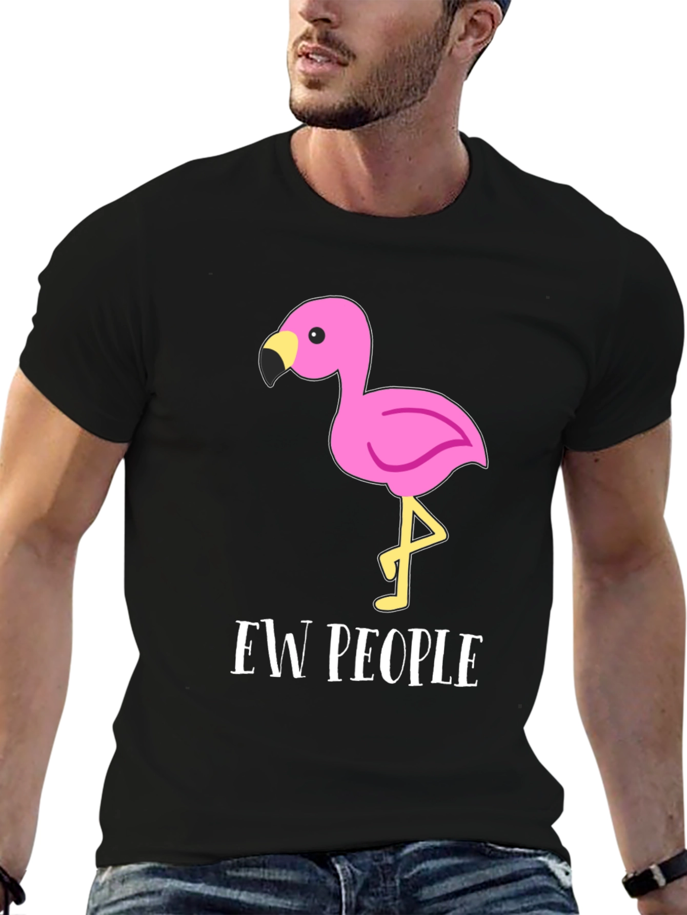 Ew People Flamingo Graphic T-Shirt