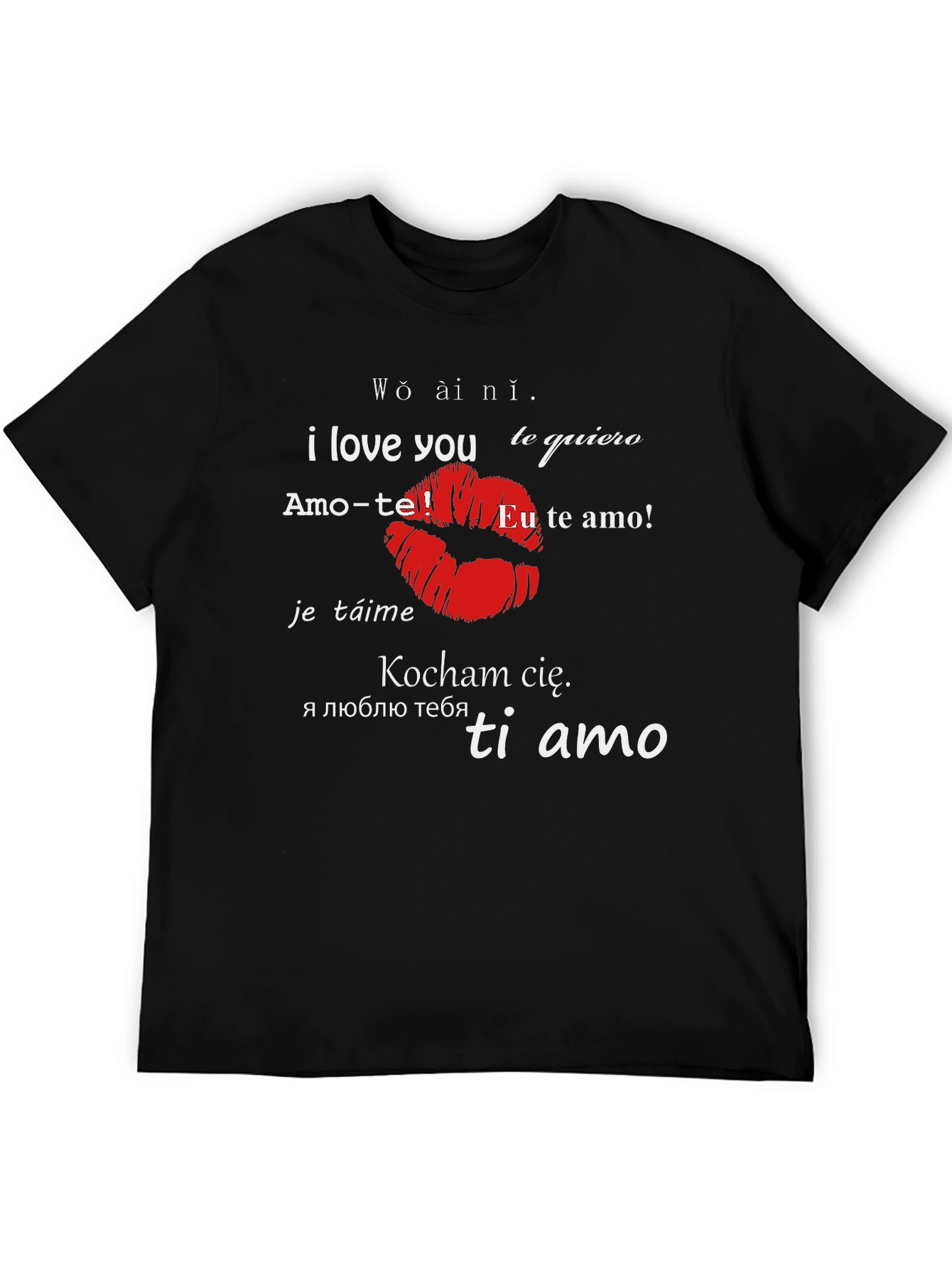 I Love You in Different Languages Graphic T-Shirt