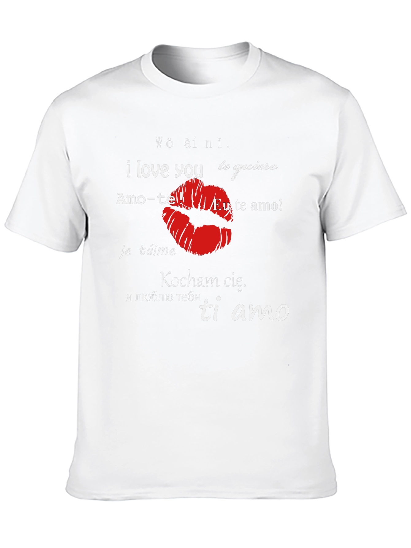 I Love You in Different Languages Graphic T-Shirt
