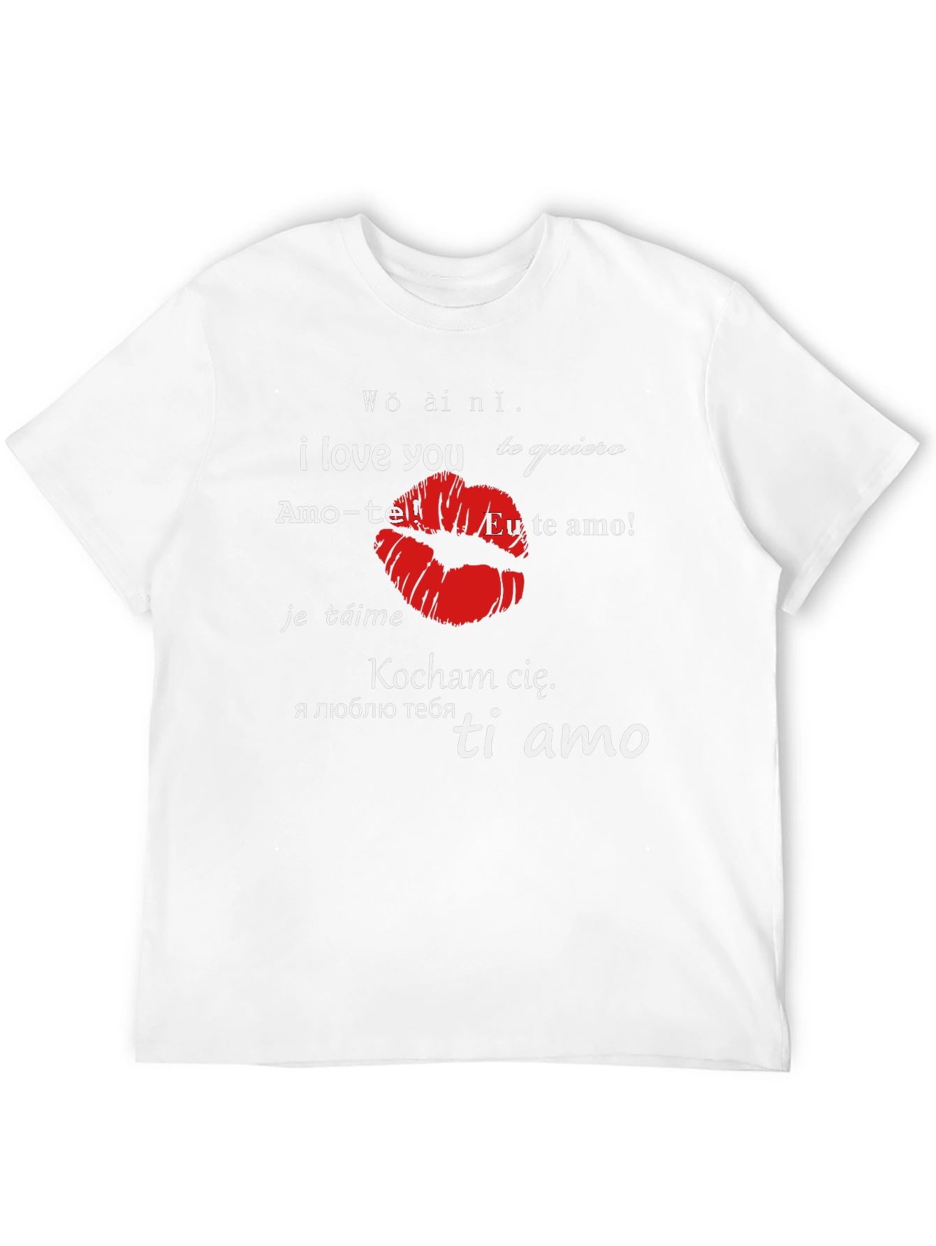 I Love You in Different Languages Graphic T-Shirt