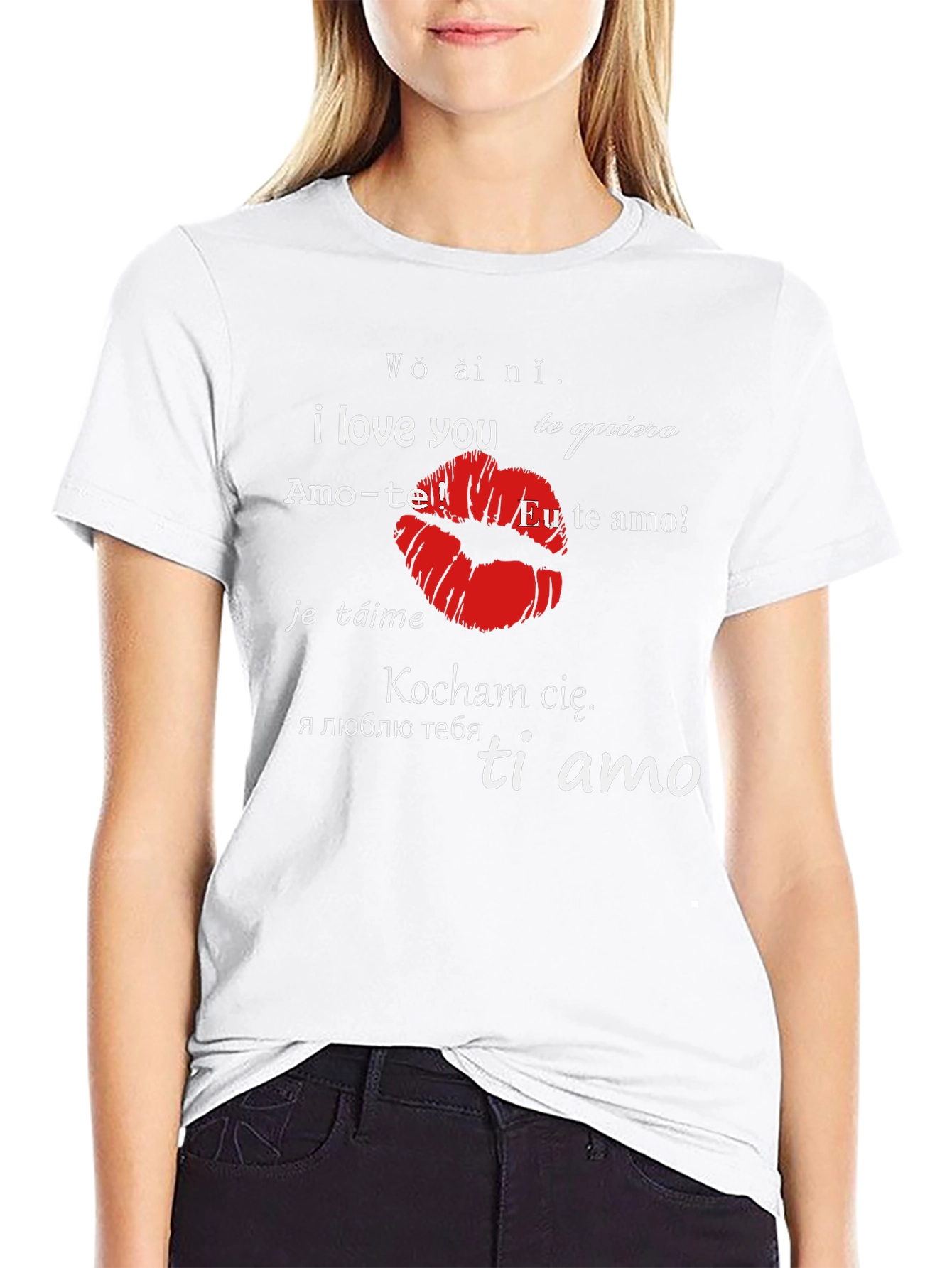 I Love You in Different Languages Graphic T-Shirt
