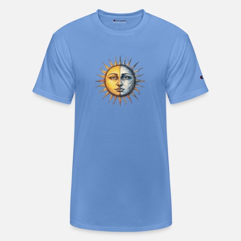 Half Moon Half Sun Human Face – Celestial Duality