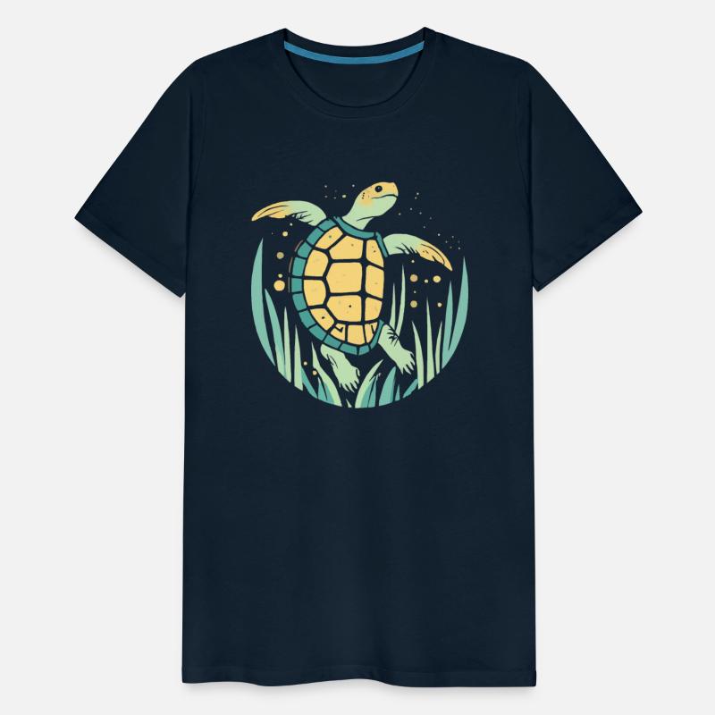 Hand drawn dancing turtle Blue Cheese Strain