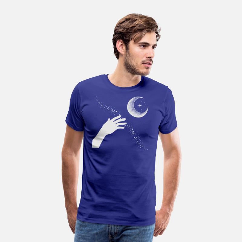 Hand Reaching for Crescent Moon Mystic Whimsy