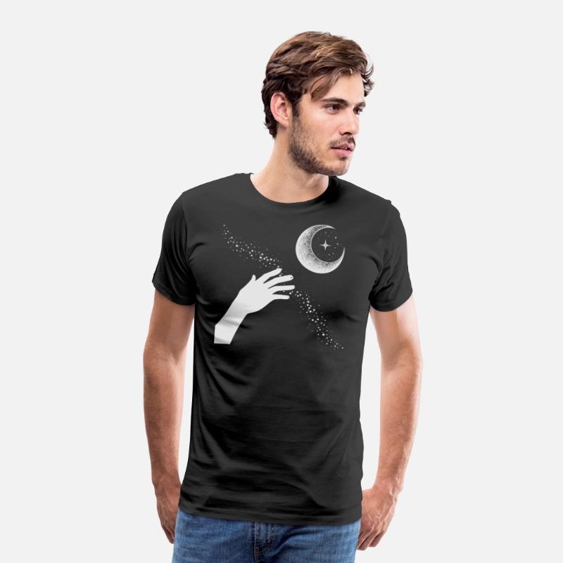 Hand Reaching for Crescent Moon Mystic Whimsy