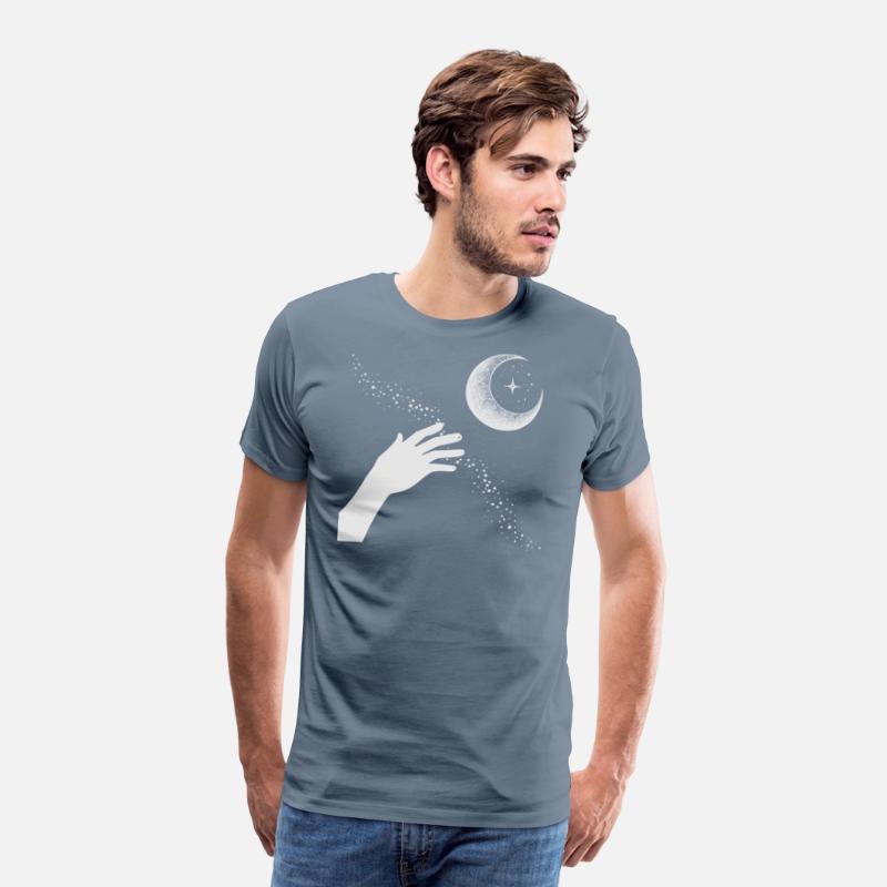 Hand Reaching for Crescent Moon Mystic Whimsy