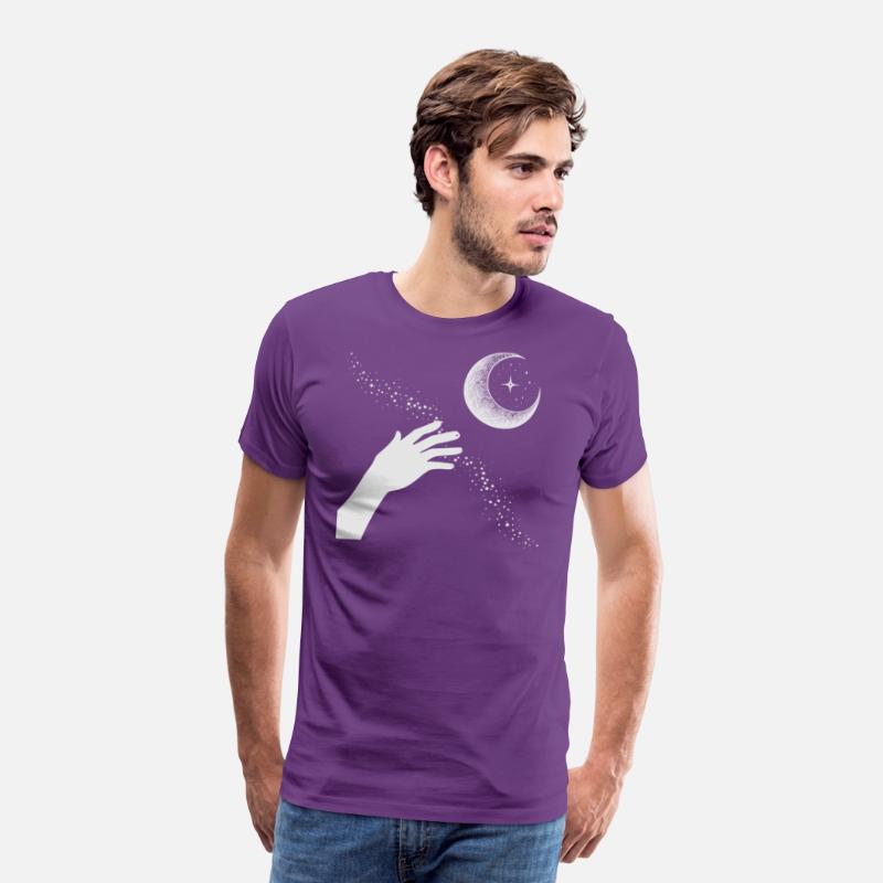 Hand Reaching for Crescent Moon Mystic Whimsy