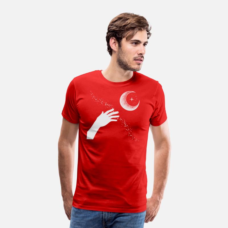 Hand Reaching for Crescent Moon Mystic Whimsy
