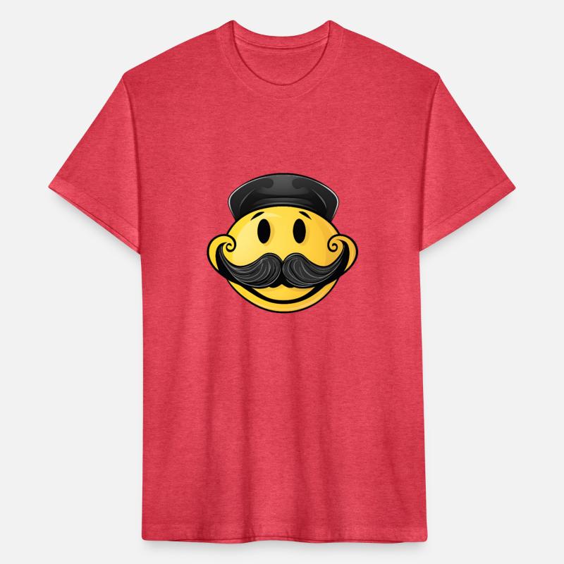 Happy face with mustache