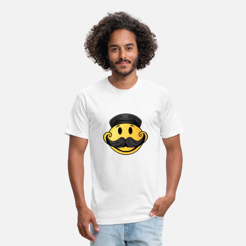 Happy face with mustache