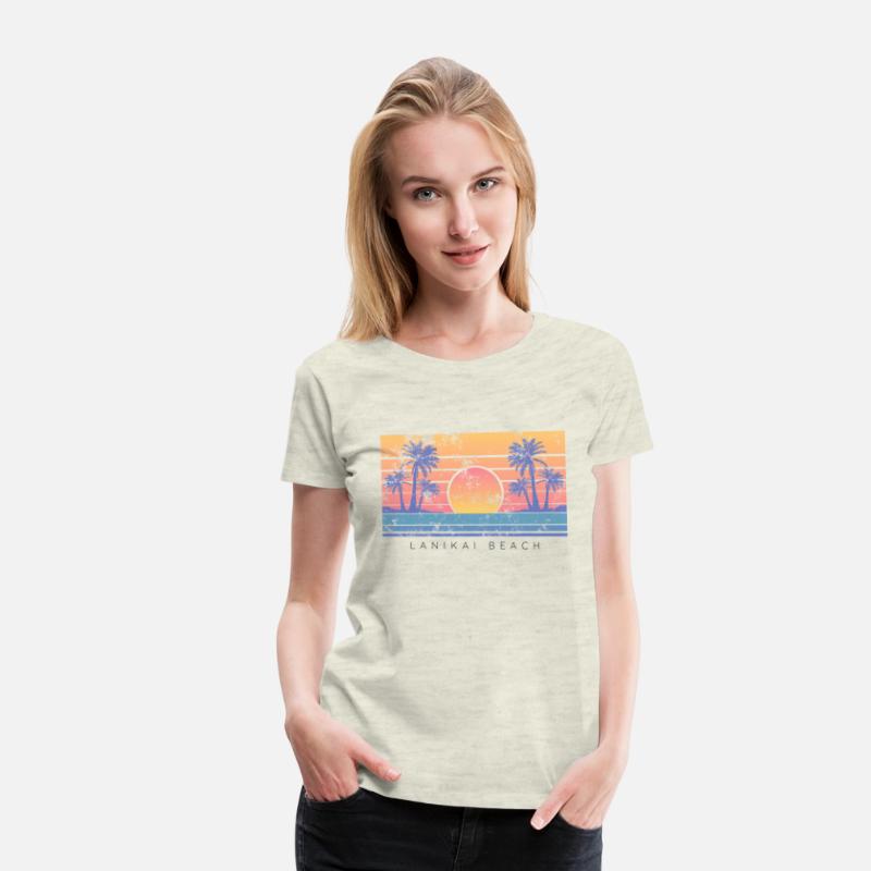Hawaii Lanikai Beach Vibes Distressed