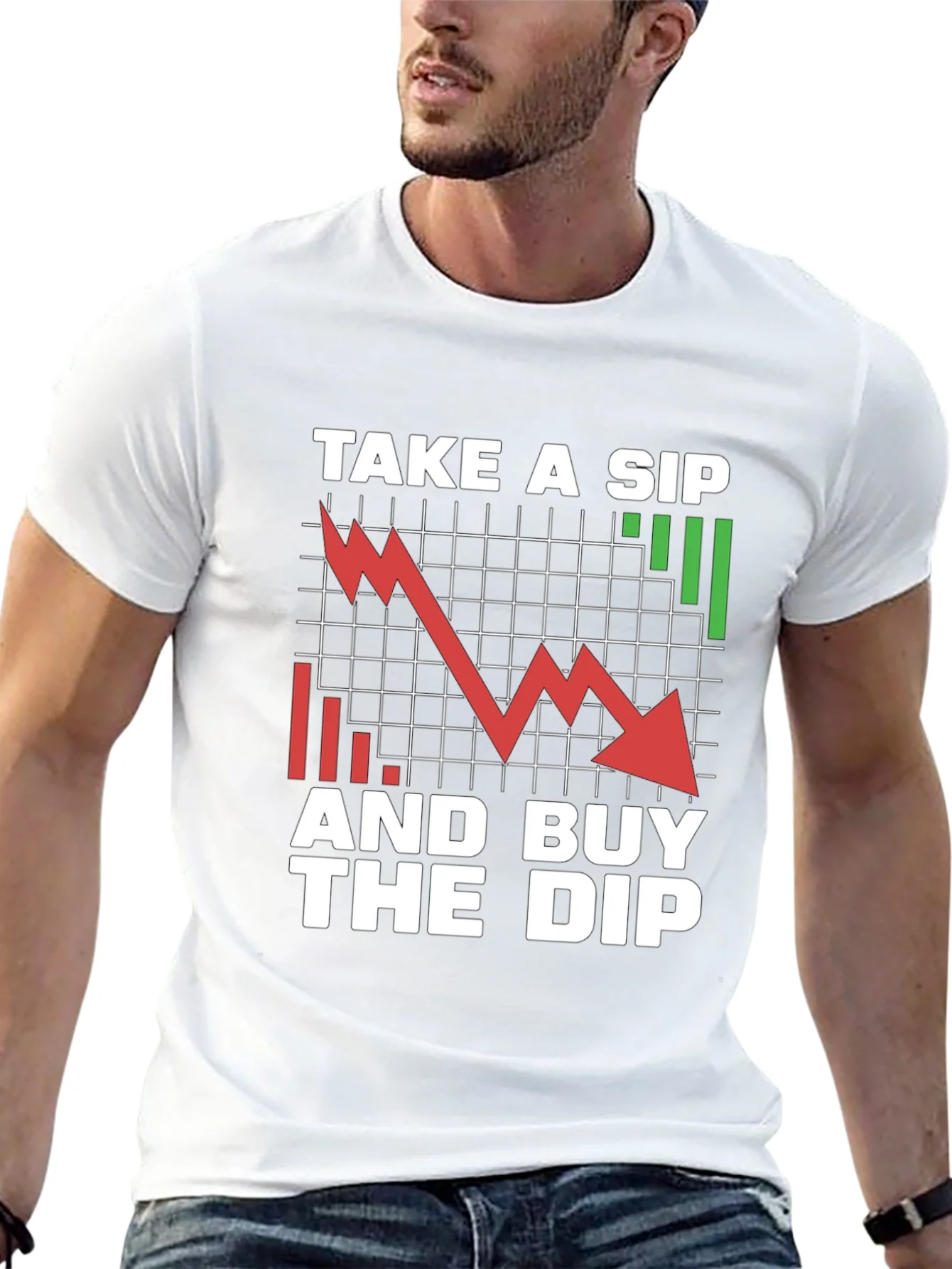 Take a Sip and Buy the Dip Graphic Tee