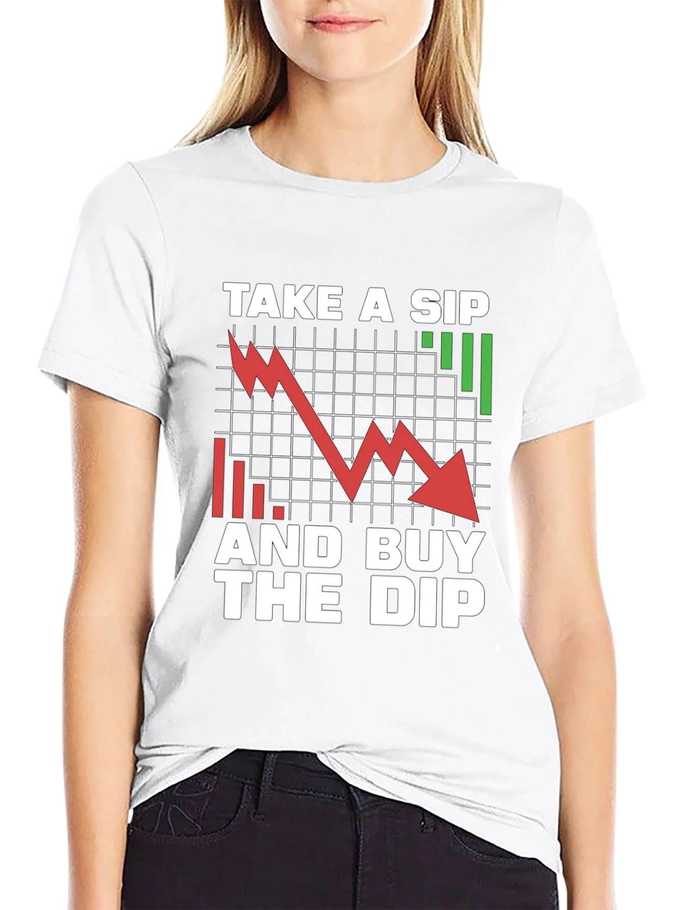 Take a Sip and Buy the Dip Graphic Tee