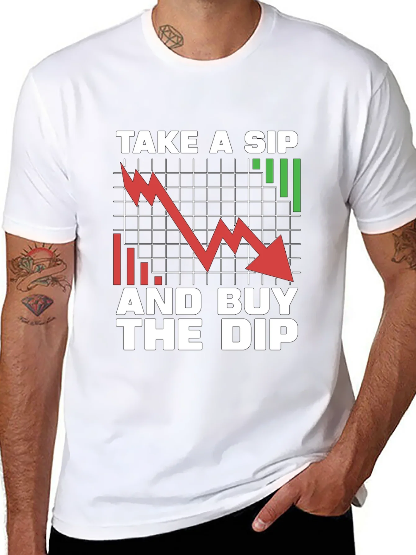 Take a Sip and Buy the Dip Graphic Tee