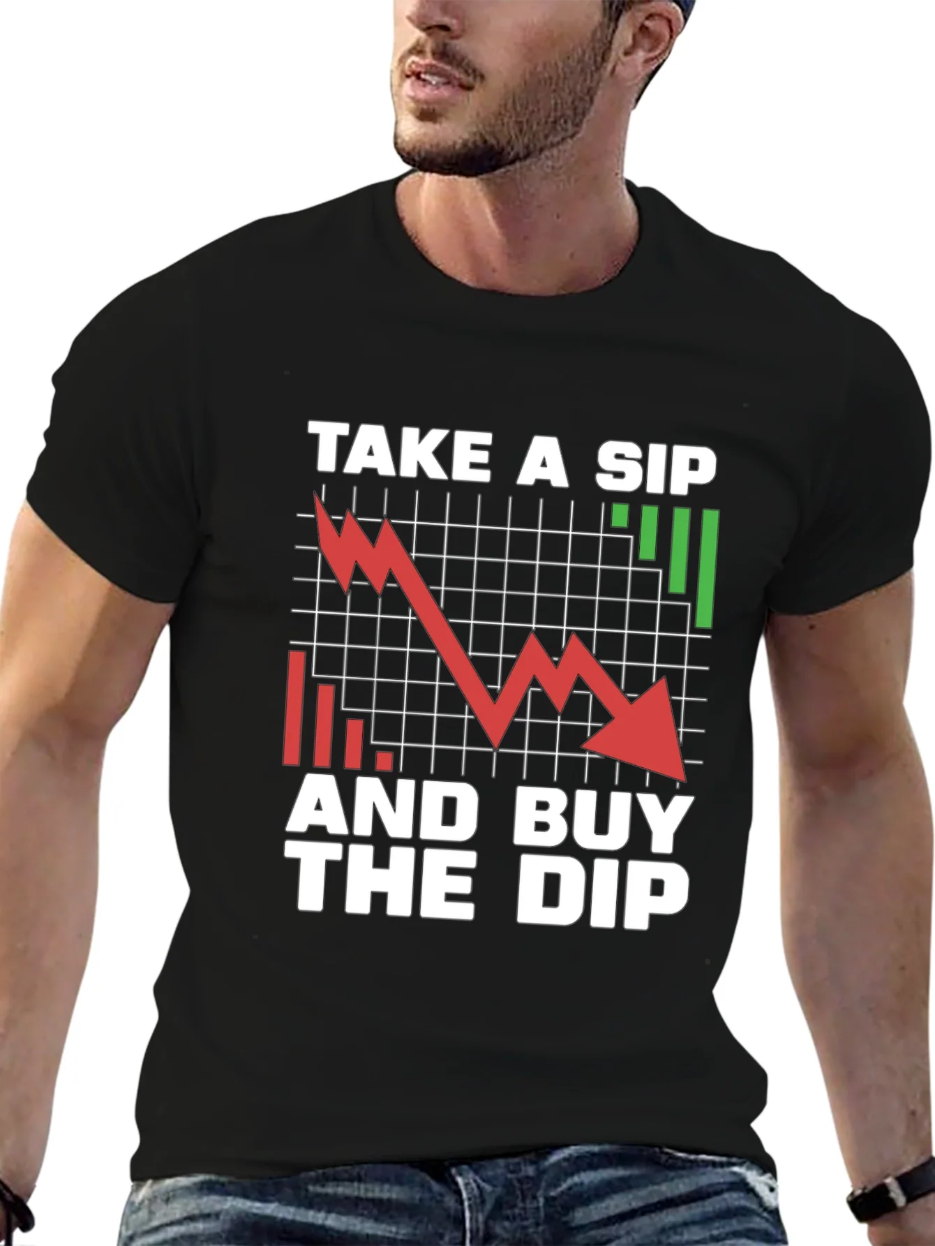 Take a Sip and Buy the Dip Graphic Tee