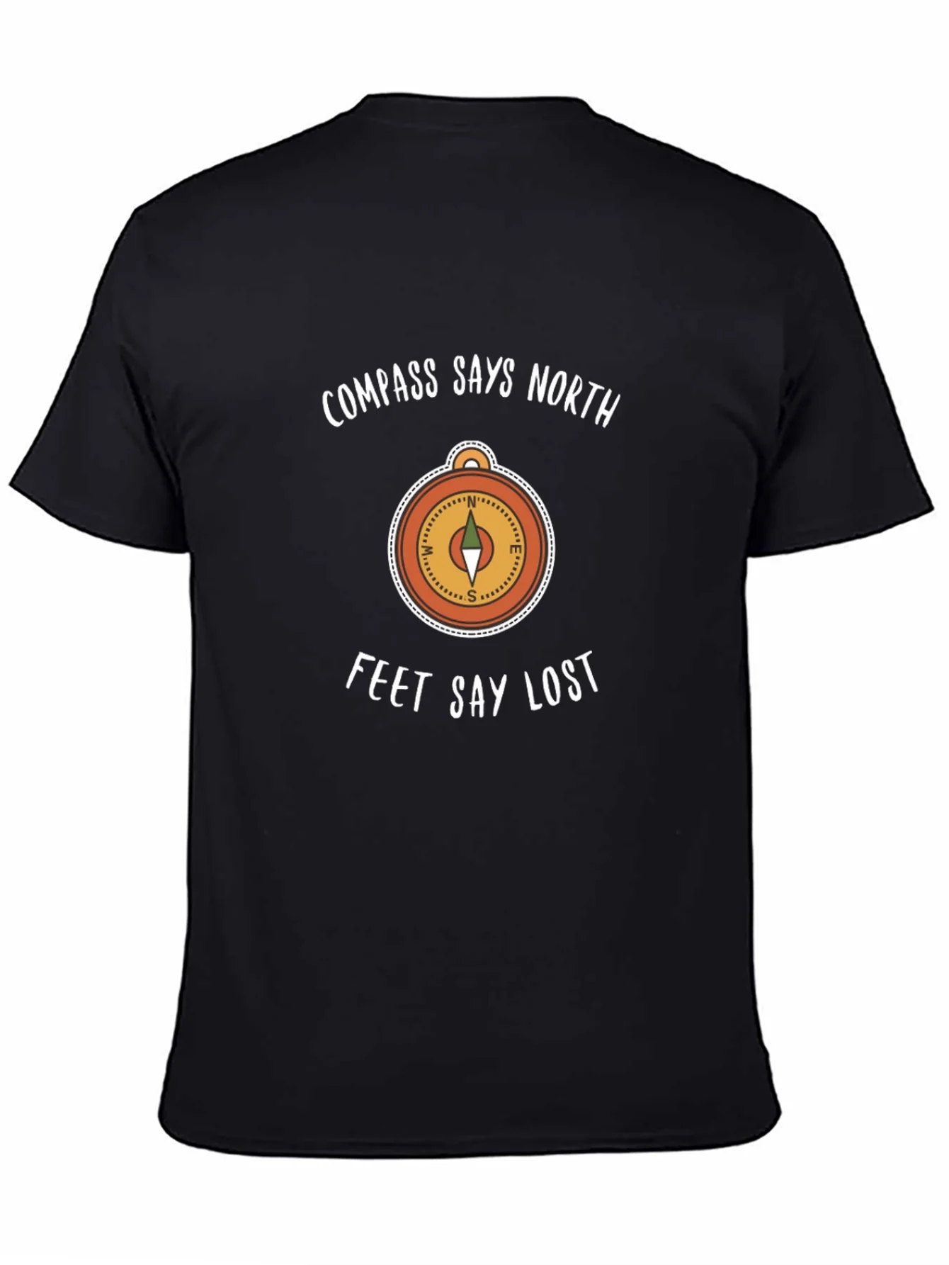 Compass Says North T-Shirt - Lost Feet Design