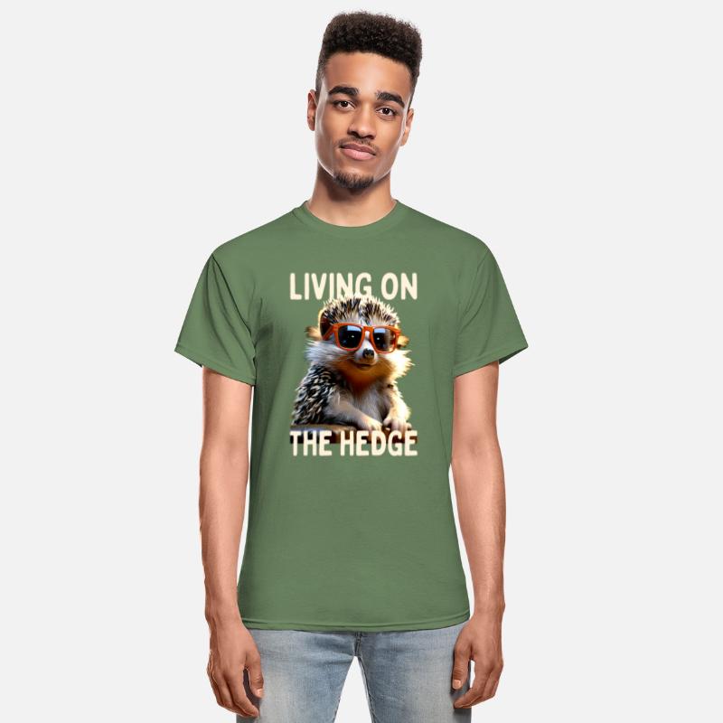 Hedgehog Living on the Hedge Pun I Love Hedgehogs