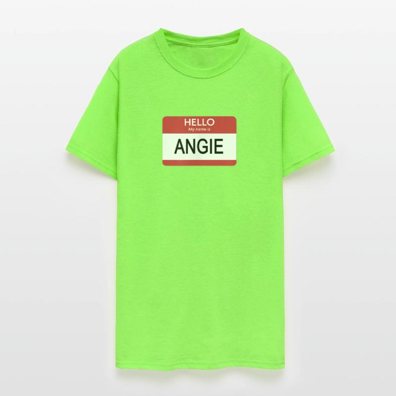 Hello Name Angie Tag