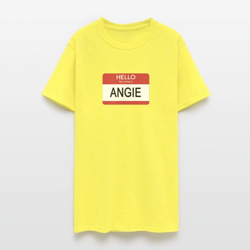 Hello Name Angie Tag