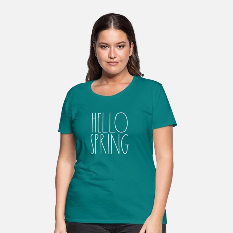 Hello Spring White Rae Dunn Inspired Minimalist