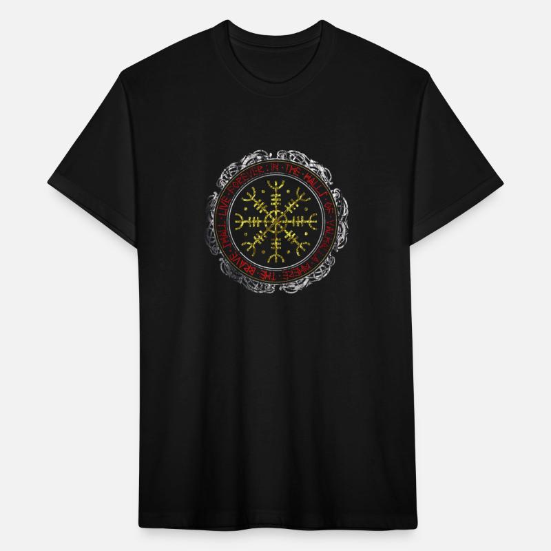 Helm of Ave VEGVISIR Runes TShirt Vikings